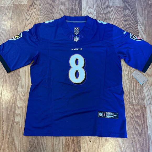 New Nike Purple Baltimore Ravens Lamar Jackson jersey Large-XL - Picture 1 of 3